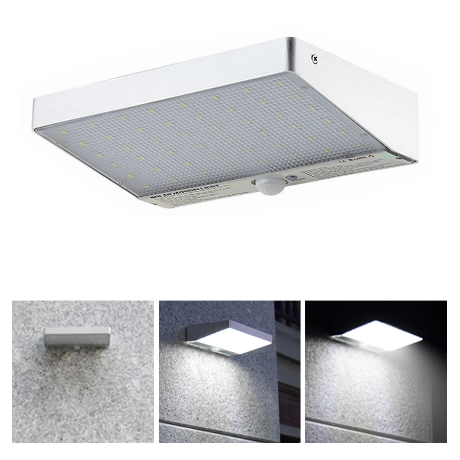 

Solar Motion 48 LED Light Solar Lamp With Human Motion Sensor Super Bright Security Spot Light 4 Modes For Outdoor Garden