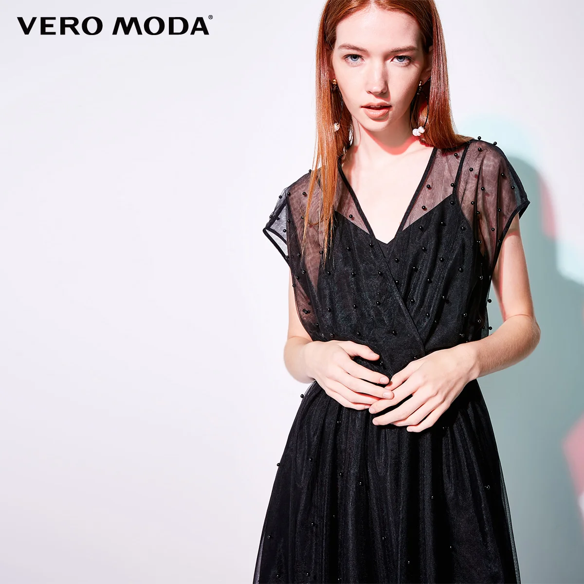 Vero Moda новое женское вечернее платье без рукавов с v-образным вырезом | 31847A505