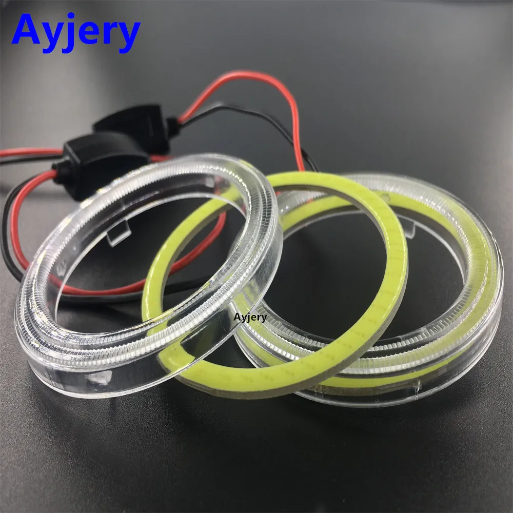 AYJERY 2 шт. COB 100 мм ангельские глазки 72 SMD LED авто гало кольцо автомобиль мотоцикл с