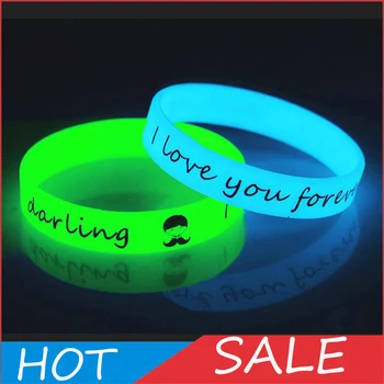 

Unisex Led Silicone Rubber Bracelet Cuff Wristband 12mm Glow Flash Bangle For Party Wrist Band Event Supplies Wedding Decoration