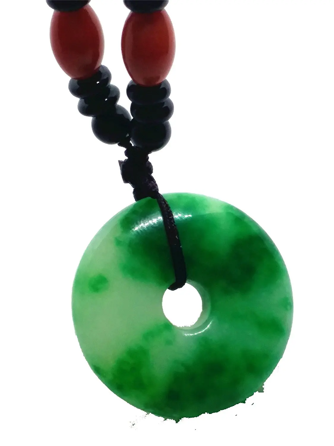 Koraba Fine Jewelry Natural Green Jade Hand carved Lucky Jade Pendant