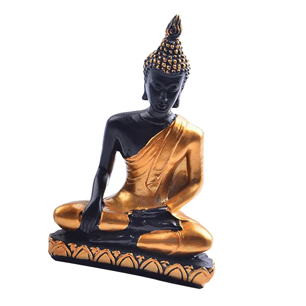 3Pieces Home Decorative Buddha Figurine Outdoor Indoor Meditation God Statue