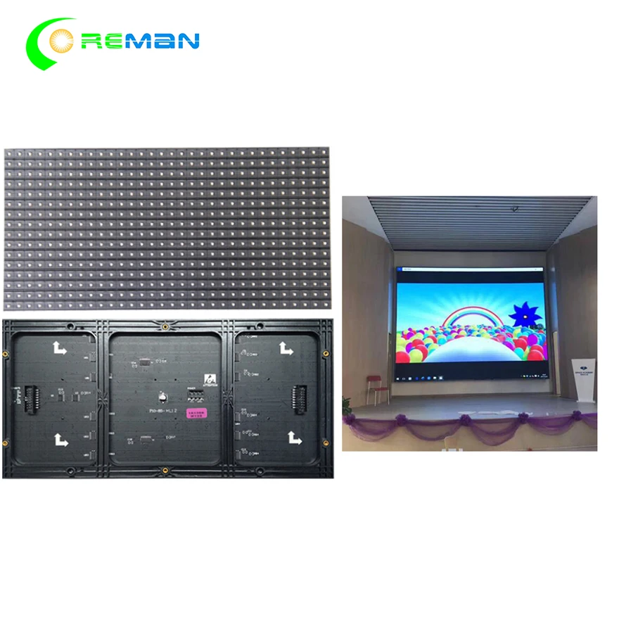 P10 SMD 3 в 1 RGB полноцветный светодиодный дисплей модуль Внутренняя/полунаружная ная