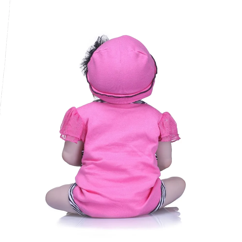 Кукла новорожденная NPK bebes reborn 55 см силиконовая кукла boneca полный подарок на день