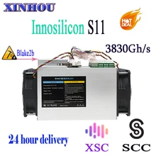 Asic Miner Innosilicon S11 SiaMaster 3830Gh/s Blake2b 1380W SCC XSC mining лучше чем Antminer A3 FFMiner D18 DS19 BAIKAL G28