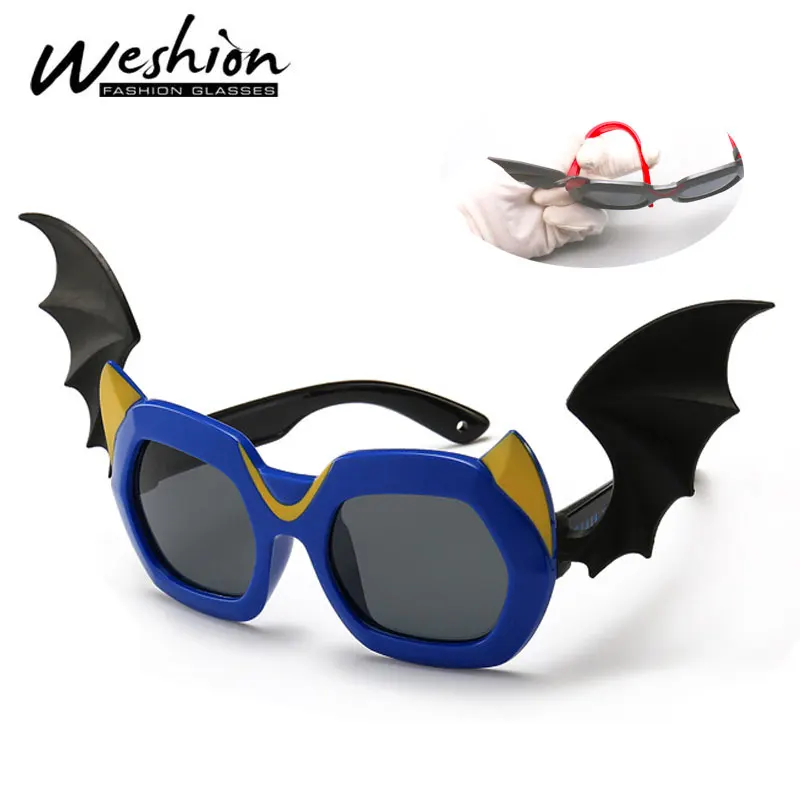 

Bat Kids Sunglasses Polarized Children 2018 Sun Glasses Carton Animal Boy Girls Flexible Brand Designer Spectacles UV400 Oculos