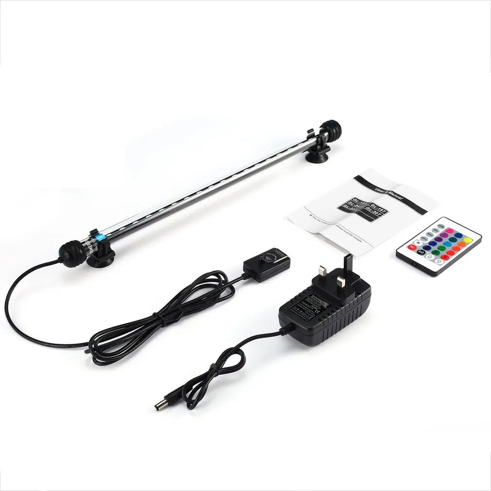 

LED Aquarium Fish Tank Lamp Submersible with Remote Controller Aquarium SMD5050 Waterproof 12V LED Light Bar Lamp