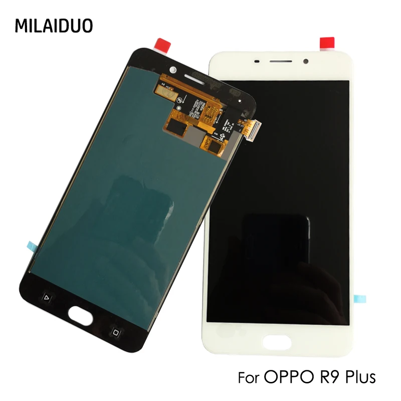 

OEM Super AMOLED For OPPO R9 Plus X9009 R9P LCD Display Touch Screen Digitizer Assembly Replacement 6.0'' No Frame