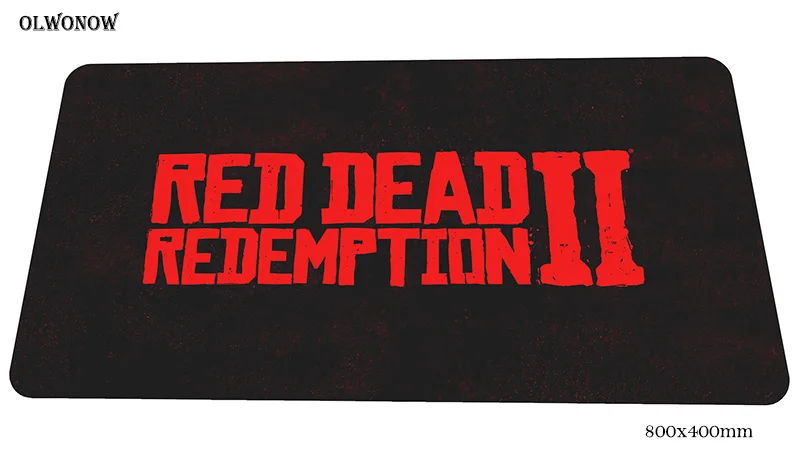 Красный изображения из фильма «red Dead Redemption» 2 коврик для мыши геймер 80x40 см игровой коврик дешевый notbook стол коврики большой padmouse pc gamer S