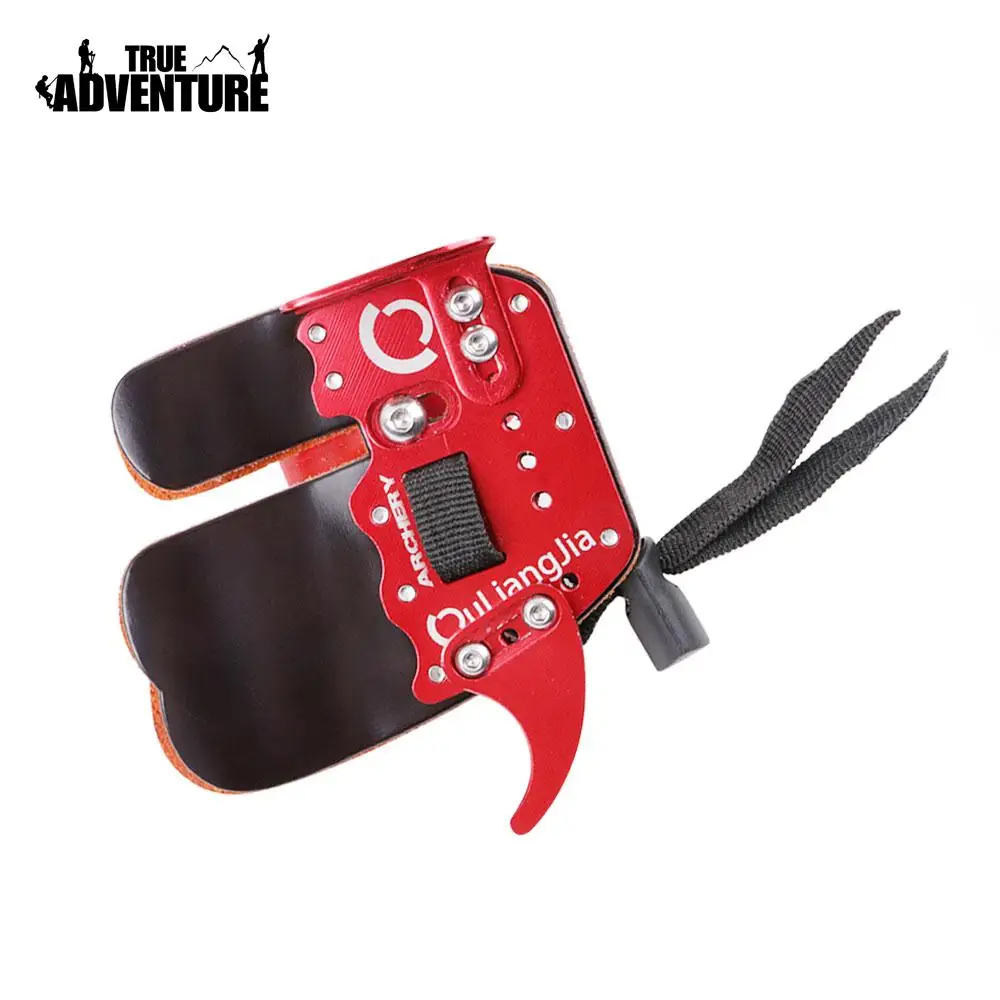 Durable Archery Glove Shooting Bow Arrow Finger Bow Glove Leather