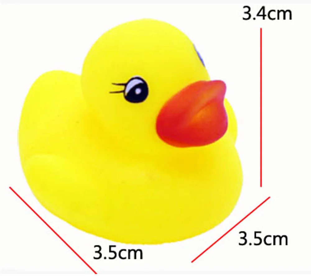 Baby & Toddler Toys 60-120pcs Baby Bath Ducks Shower Water Toys  Swimming Pool Float Squeaky Sound Rubber Ducks Toys for Childre Gifts best baby toddler toys	