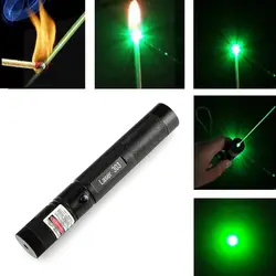Высокое качество Акция 303 лазерная указка высокой Мощность зеленый лазерная указка Pen Lazer горящая спичка + безопасный ключ без 18650 батарея
