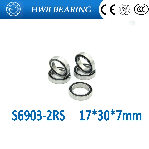 Free Shipping S6903-2RS S6903RS 17*30*7mm Hub stainless steel si3n4 hybrid ceramic bearing SC6903-2rs 17x30x7mm for bicycle part Free Shipping S6903-2RS S6903RS 17*30*7mm Hub stainless steel si3n4 hybrid ceramic bearing SC6903-2rs 17x30x7mm for bicycle part