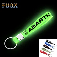 Автомобильное уплотнение Светящиеся Силиконовые эмблемы автомобиля брелок для Fiat Punto Abarth 500 124 Stilo Ducato Palio брелок стайлинга автомобилей