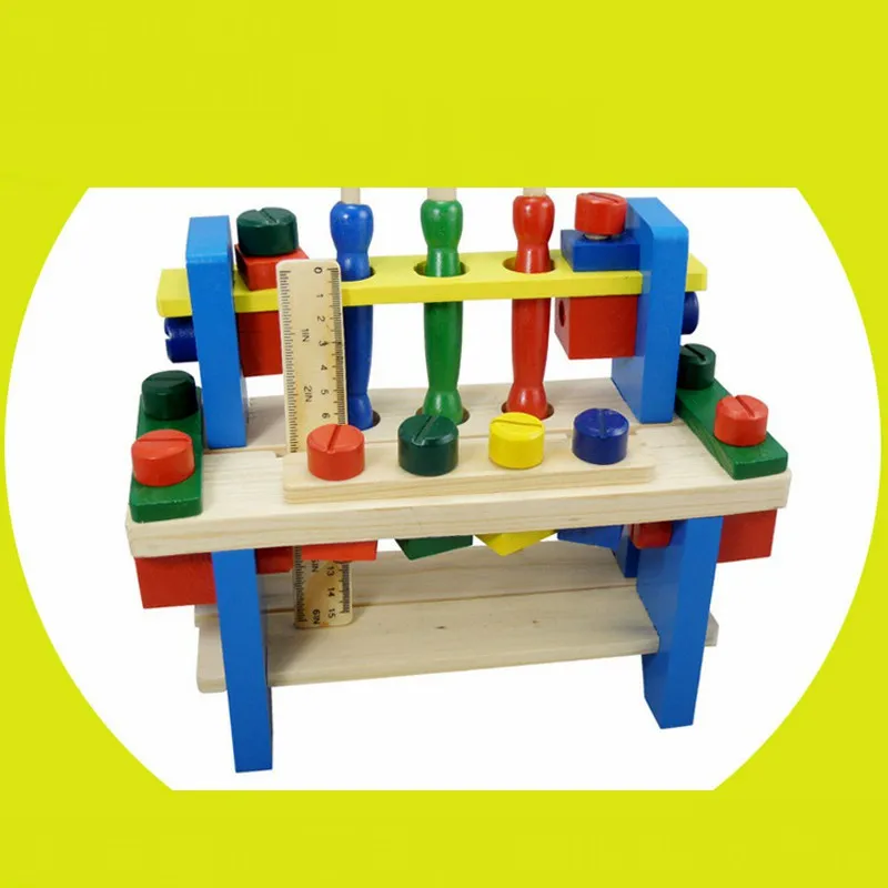 Монтессори Деревянные инструменты игрушки для мальчиков Дети ролевые игры дети дошкольные игрушки