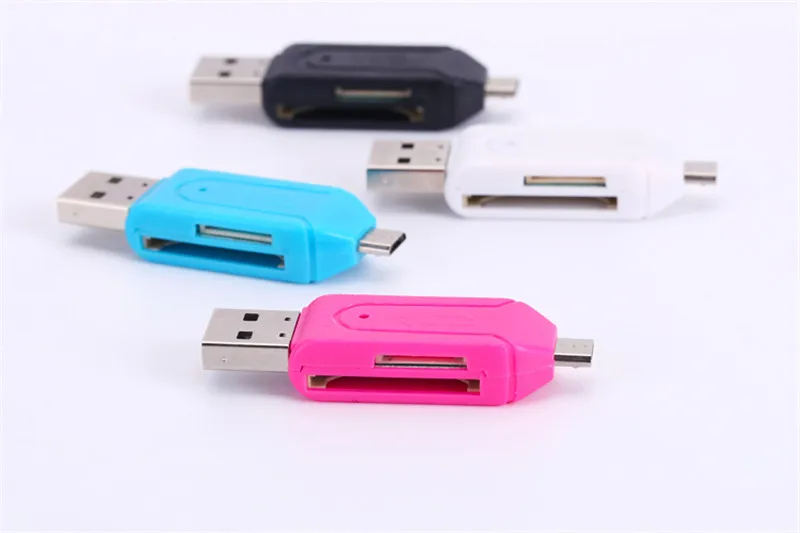 USB2.0 Card Reader Universal Micro USB OTG TF/SD Card Reader Phone