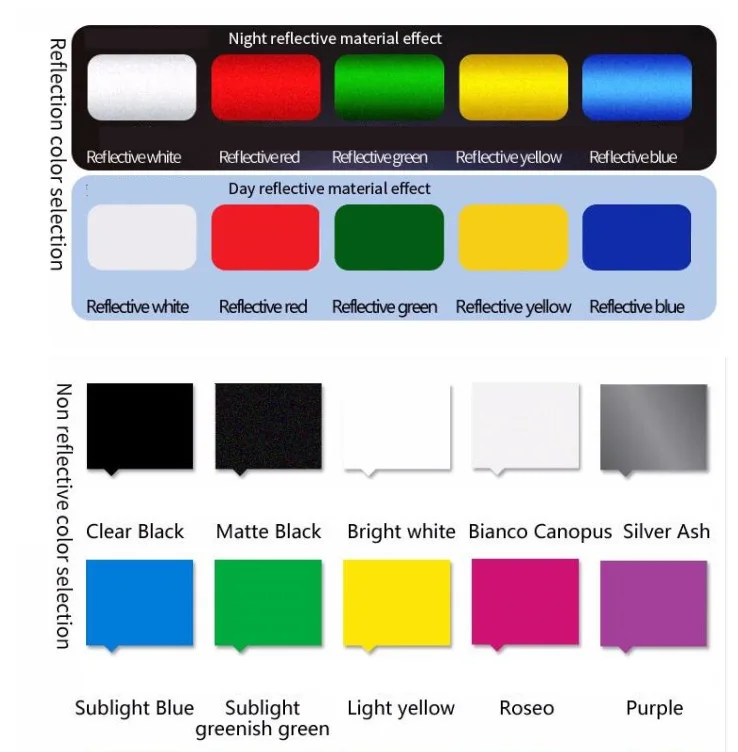 English Name Sticker Decal Latin alphabet Customize Reflective Waterproof Mountain MTB Road Bike Frame Fork Bicycle Sticker