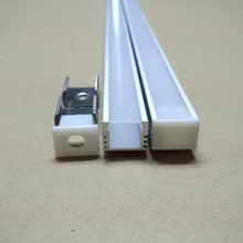 200 см алюминиевый профиль для светодиодов для светодиодных лент 5630 5730 8520 10-11 мм PCB молочно-белый/прозрачный чехол для телефона 2 м/шт. 90 шт./лот