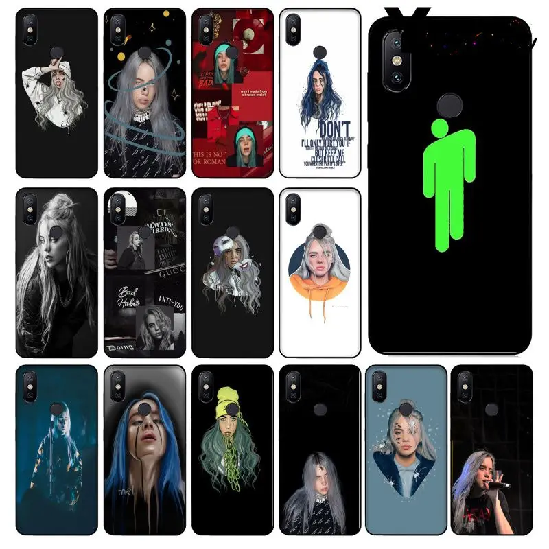 

Yinuoda Billie eilish rainbow blohsh Ocean Eyes Phone Case Cover for Redmi 5 plus Note 5 Note 4 4X Xuiao Mi Note 3 8 8 SE 6