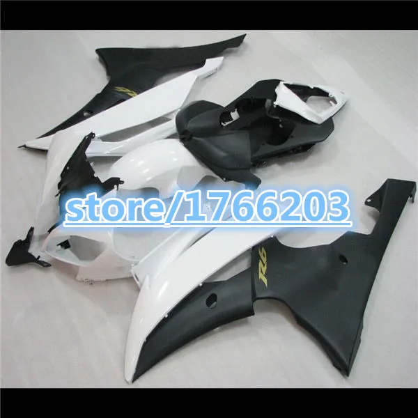 

ZF R6 08-11 fairing parts for YAHAMA YZF R6 2009 2008 White black fairing kits Ning