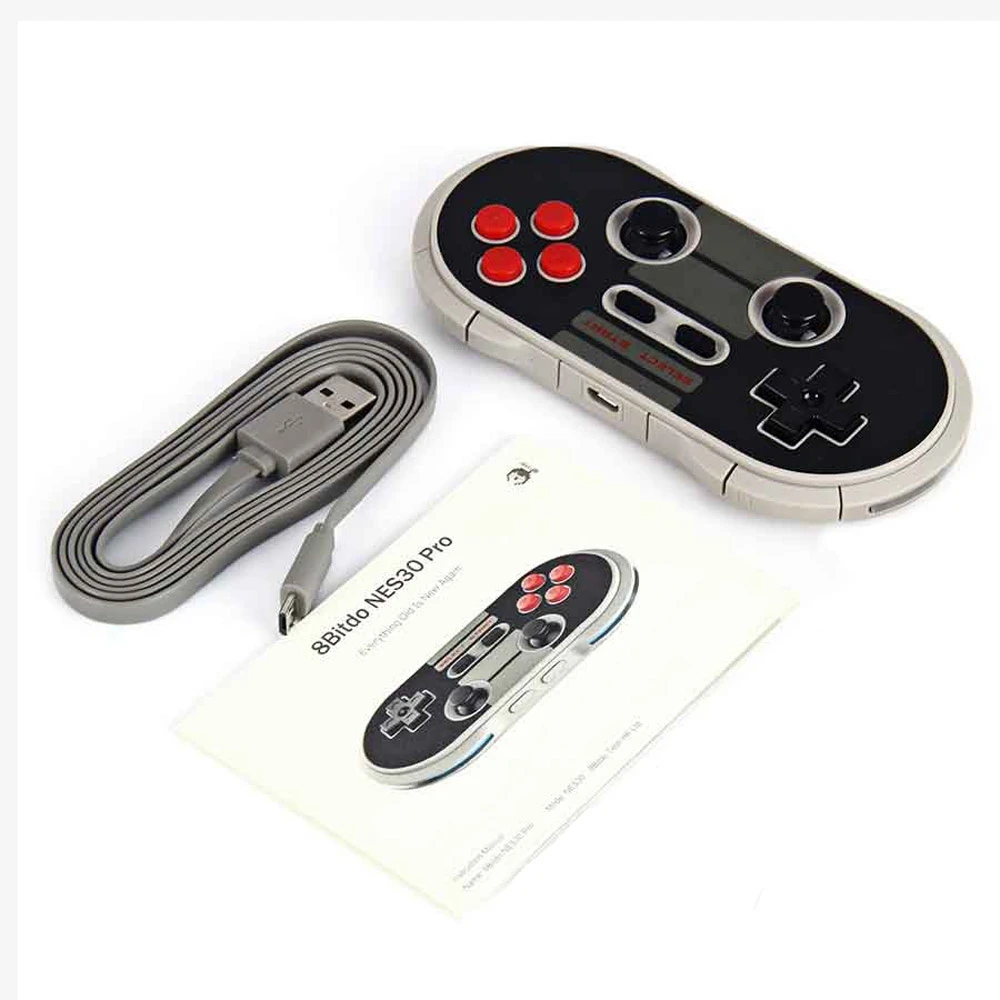 Original 8Bitdo NES30 Pro Wireless Gamepad Bluetooth/USB Controller Dual Classic Joystick for Android,Windows,Mac OSX,Switch