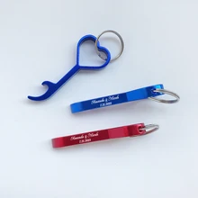 Персонализированные Свадебные Сувениры Сердце брелок открывалка для бутылок свадебный подарок для гостя на заказ брелок с гравировкой открывалка для бутылок с именем