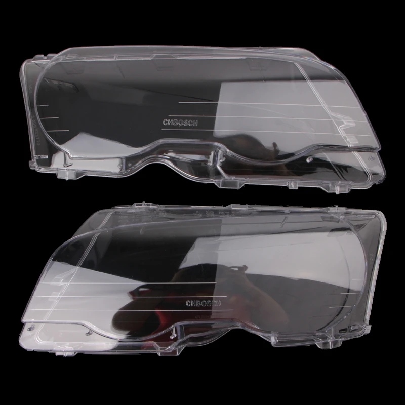 

YAM 2 Pcs/Pair Replacement Headlight Lenses Left&Right Headlamp For BMW E46 M3 2DR -M25