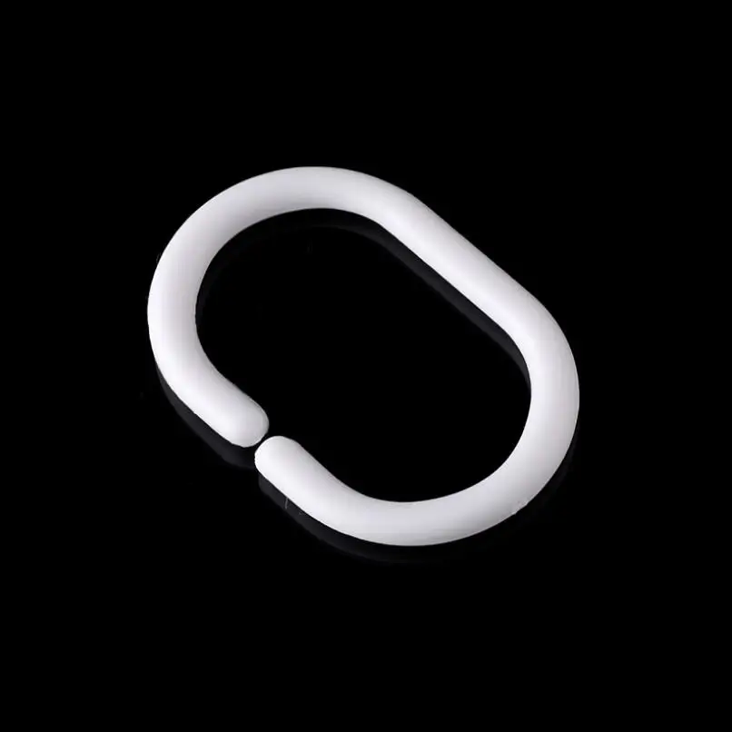 

12 шт./упак., вешалка для занавески для душа, пластиковое кольцо, драпировка для ванной, Φ LX6804