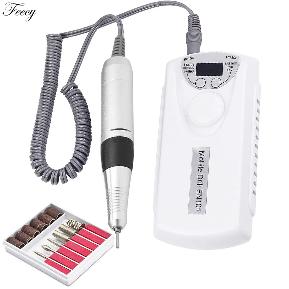 Rechargeable Electric Nail Drill Manicure Machine Pedicure Nail Drill