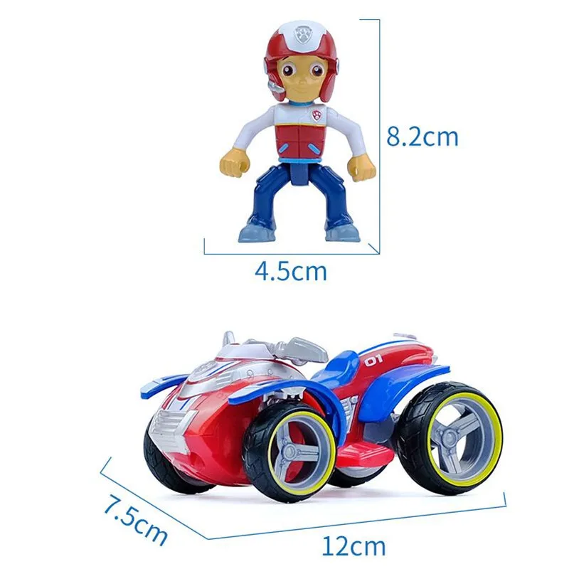 Paw Patrol Dog Cars Toys Rescue Team Toys Full Set Patrulla Canina Action Figure Model Toys for Children