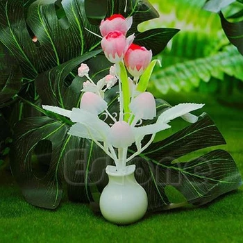 

Mini Tulip Soft Romantic Sensor Home Decor Night Light Baby Bed Room Lamp O06
