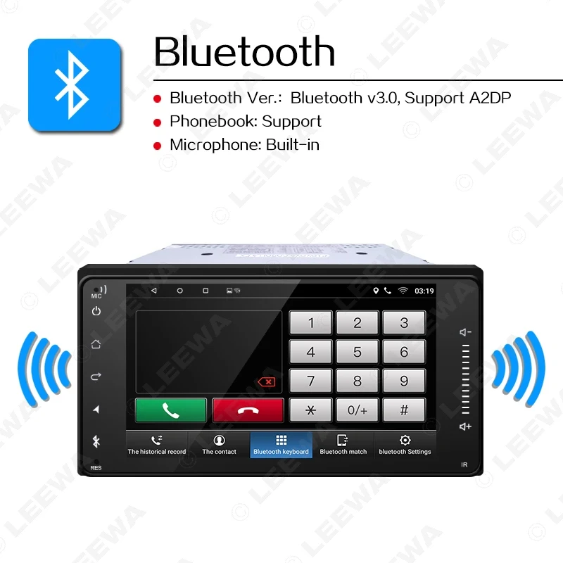 Clearance LEEWA 7inch Short Case Android 6.0 Quad Core Car Media Player With GPS Navi Radio For Toyota Universal 2DIN RAV4/Corolla/HILUX 9