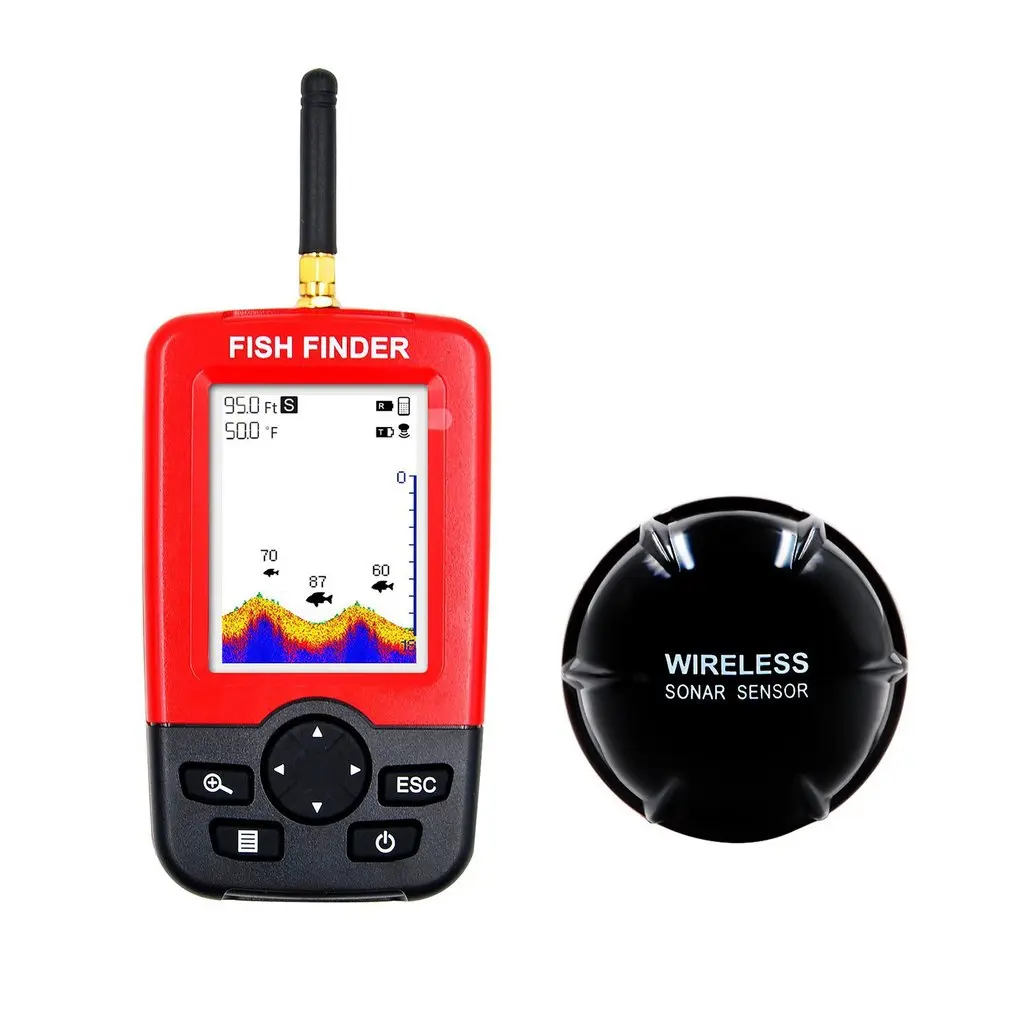 

Smart Portable Fish Finder with Wireless Sonar Sensor Echo Sounder for Depth Sea Lake Fish Detector Device