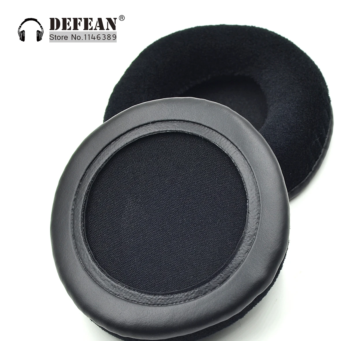 Foam Replacement Cushion Leather Ear Pad For JVC HA W100RF Headphone