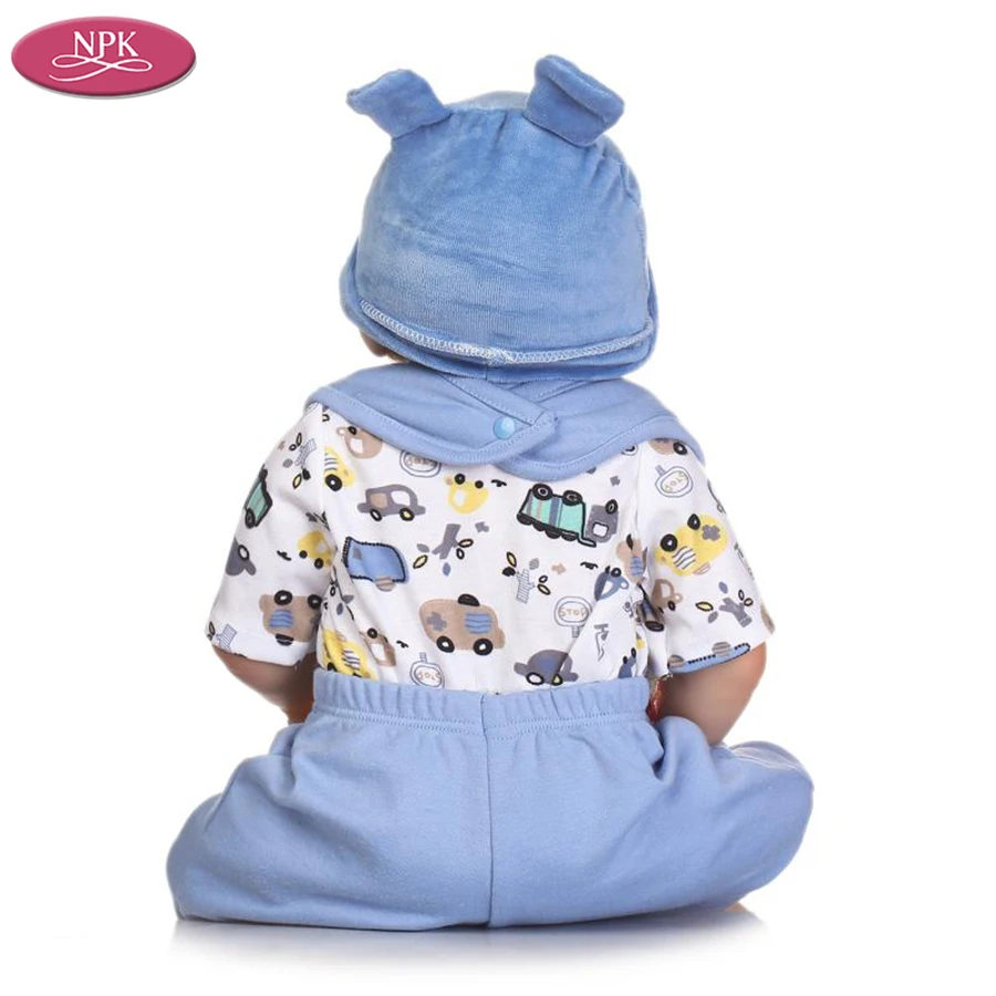 NPK Baby Boys Reborn Doll 57CM Full Silicone Vinyl Body Children Play House Bath Toys Bebe Gift Boneca Reborn Silicona Completa (1)