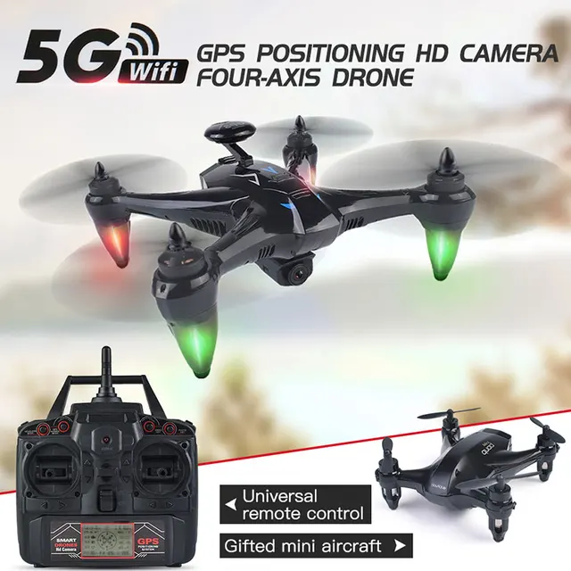 $US $173.49 Professional Intelligent Drone 5G WiFi FPV 720P/1080P 120 Degree Wide Angle HD Camera RC Quadcopter