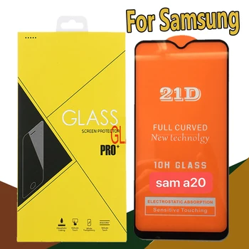 

500pcs Full Glue 21D Screen Protector Tempered Glass For Samsung Galaxy A01 A11 A21 A31 A41 A51 A61 A71 A81 A91 M21 M31 with Box