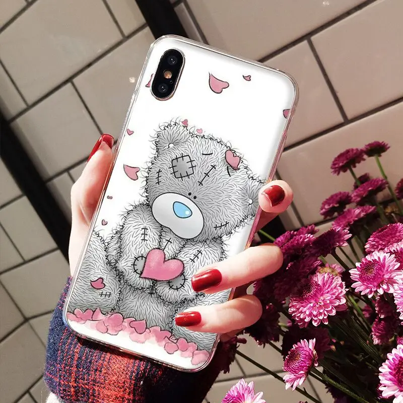 Babaite Tatty Teddy Bear Me To You Мягкий силиконовый прозрачный чехол для телефона для iPhone X XS MAX 6 6s 7 7plus 8 8Plus 5 5S SE XR - Цвет: A14