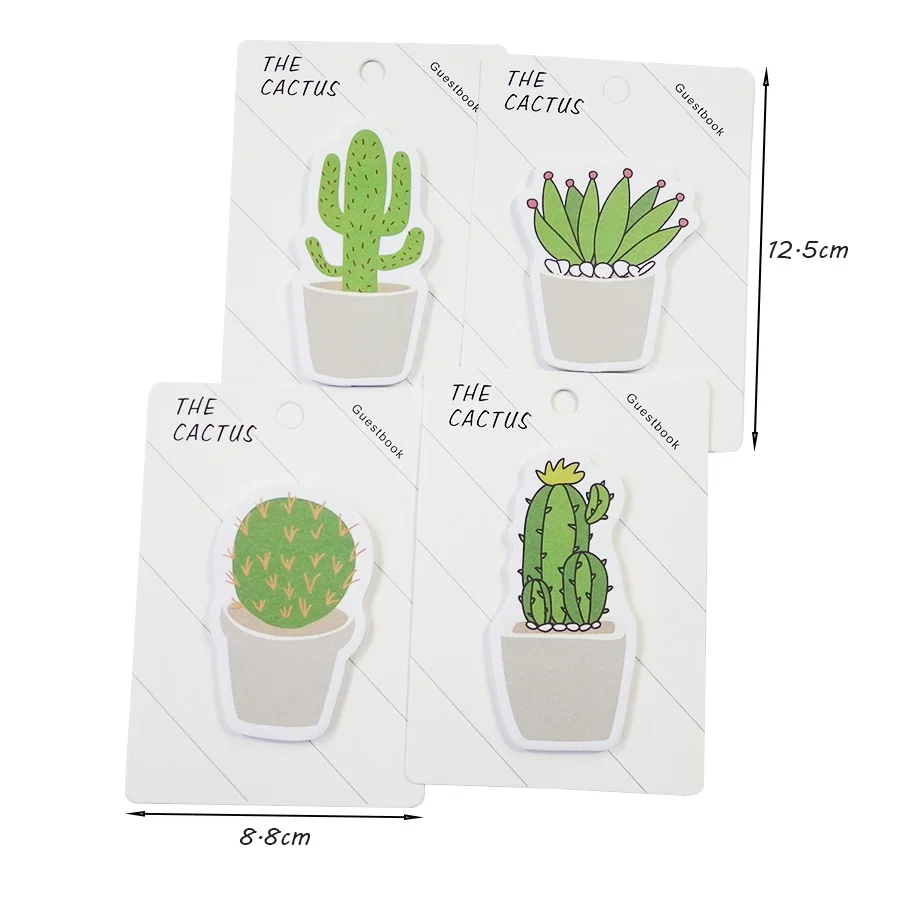 1 упак./лот Kawaii Mini Memo The Cactus Plan Paper альбом для скрапбукинга стикеры школьный блокнот
