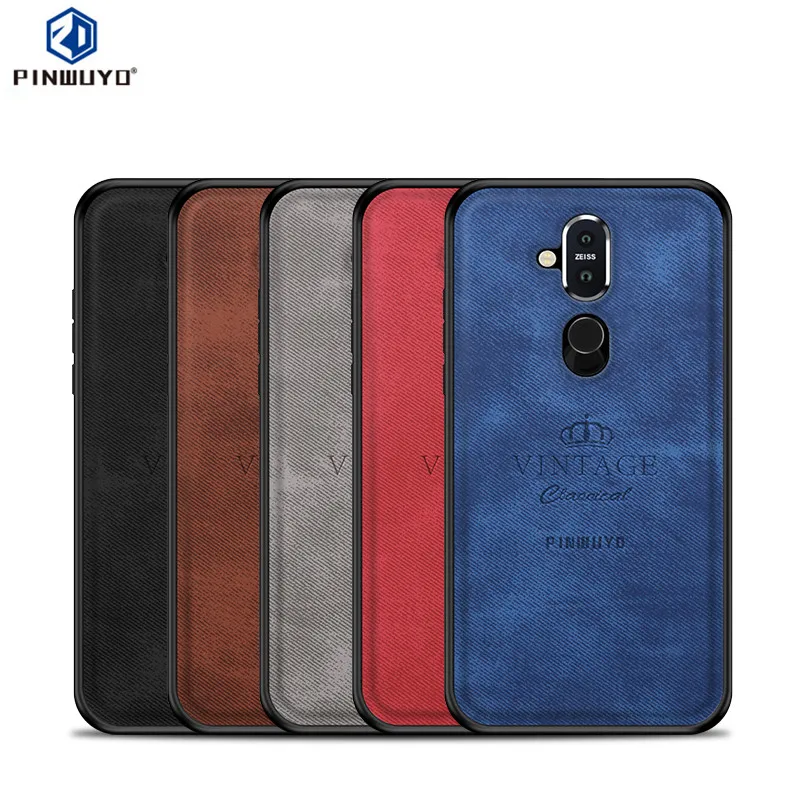 

PINWUYO Phone Case for Nokia X7 Cover for Nokia 7.1 Plus Back Cover 6.18 inch TPU + PC Cases Cover for Nokia 7.1 Plus Case Funda