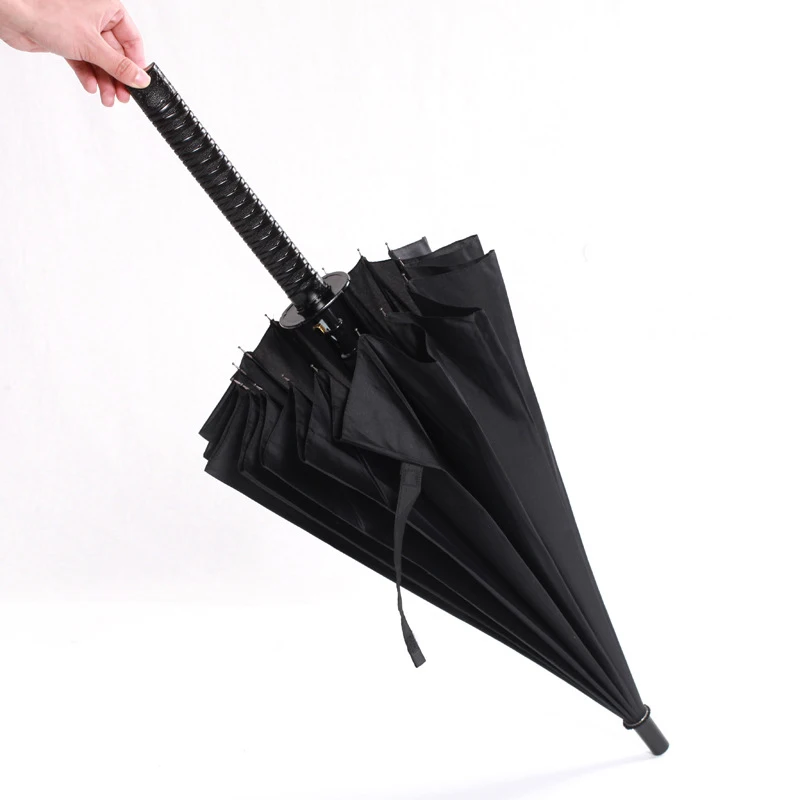 Japanese Samurai Umbrella Strong Windproof Semi Automatic Long Umbrella Large Man And Women's Business Umbrellas Mens Paraguas