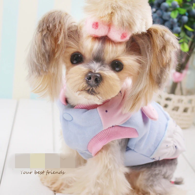 

Sweetheart Little Sailor Pet Cotton Coat Dog Teddy Cat Soft Clothes