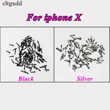 Cltgxdd 10 шт./лот задняя крышка винт для iPhone X нижний док-разъем пять звезд Pentalobe винты