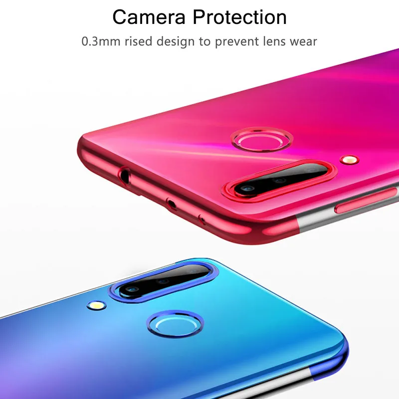 Чехлы с покрытием из ТПУ для huawei Honor 10 Lite View V10 V20 Honor 20 Lite Honor 10i, мягкая силиконовая прозрачная задняя крышка, чехлы для телефонов