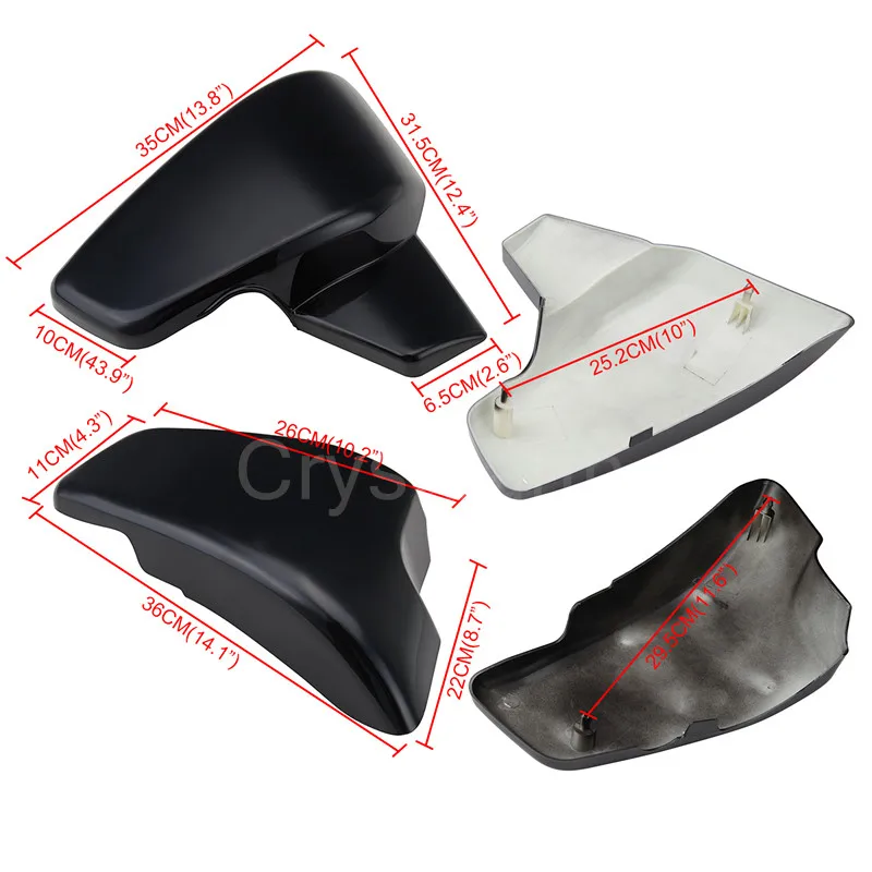 Для Honda VT600 VT 600 C CD (Shadow VLX Deluxe)1999 2007/VLX600 1999 2008 хромированный черный боковой
