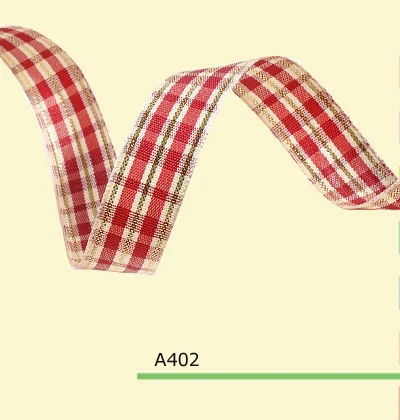 100yards roll 1 Inch 25mm Fashional font b Tartan b font Gingham Ribbon For Christmas Bows