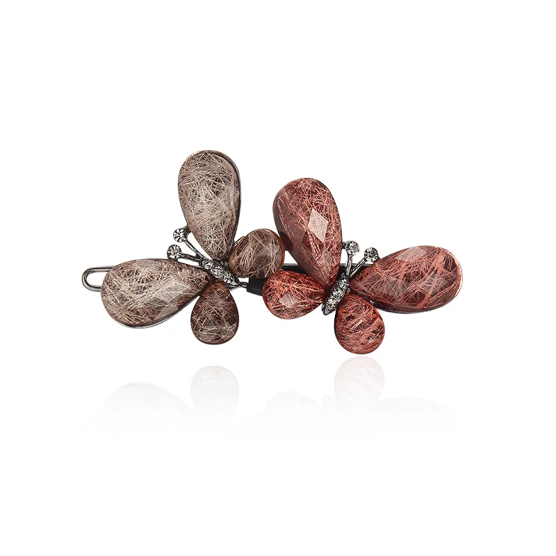 

CHIMERA Vintage Butterflies Hair Clips Pins Metal Rhinestone Hairgrip Women's Barrette Fashion Accessories Hair Ornaments