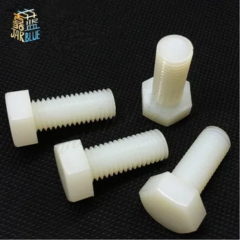

5PCS-M10*15/20/25/30/35/40/50/60/70/80/90/100 Nylon Hexagon Socket Screws /Plastic Screws /Hexagon Socket Screws