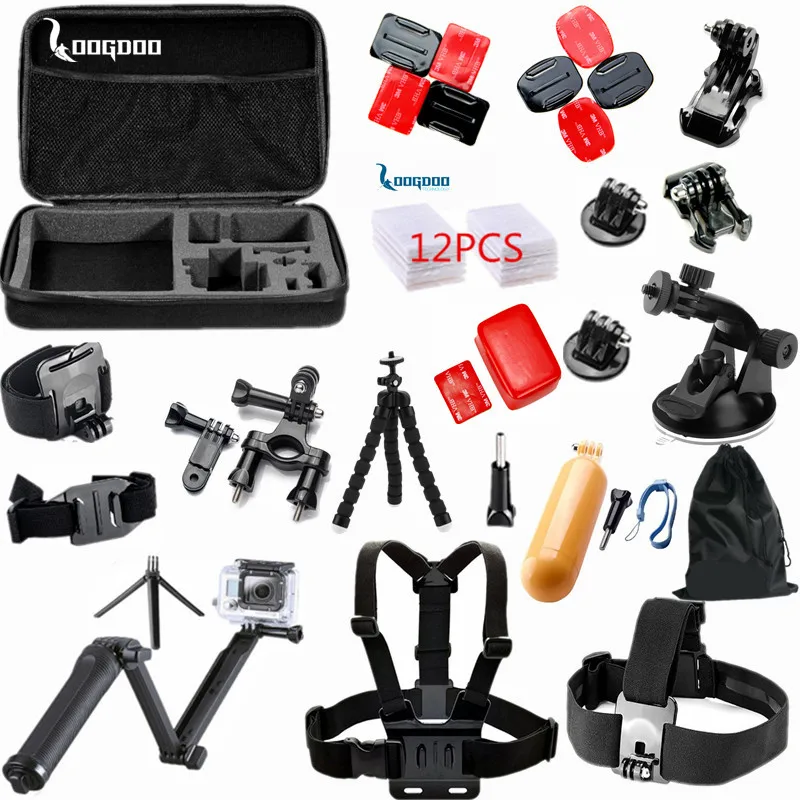 Prix pour LoogDoo pour Gopro accesorios 35 en 1 set Trépied 3 Voies Manfrotto pour Go Pro Hero 5 4 3 2 1 Xiaomi YI H9 SJ4000 camera action TZ46 Prix pour LoogDoo pour Gopro accesorios 35 en 1 set Trépied 3 Voies Manfrotto pour Go Pro Hero 5 4 3 2 1 Xiaomi YI H9 SJ4000 camera action TZ46