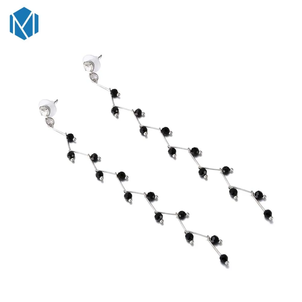 MISM Kpop женские серьги с жемчугом длинные кристаллами Oorbellen Voor Vrouwen металлические